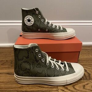 Converse Chuck Taylor 70 Egret Snakeskin Print Shoes Women's Size 8 A13394C